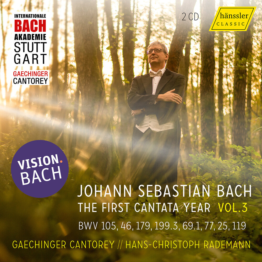 the album cover for J Bach .S. / Feuersinger / Berndt - Vision Bach, Vol. 3