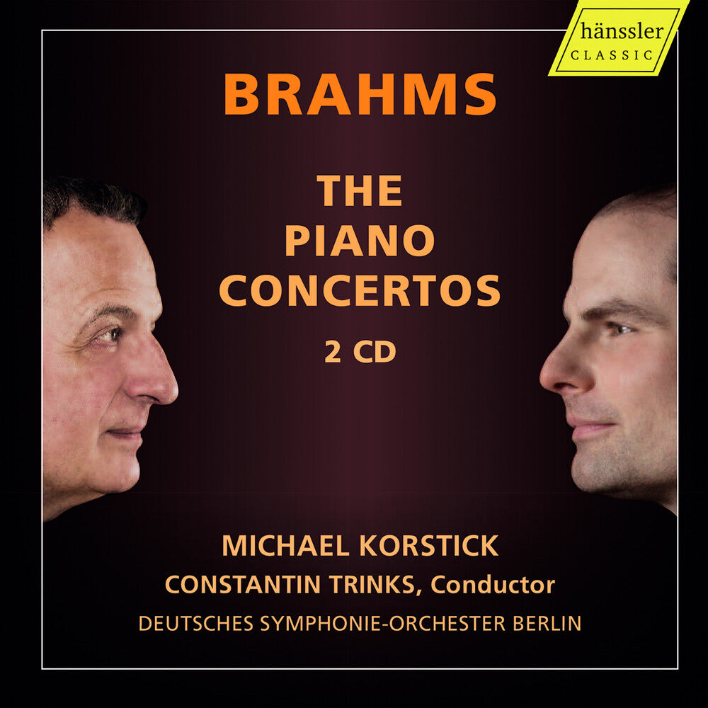 the album cover for Brahms / Korstick - Piano Concertos