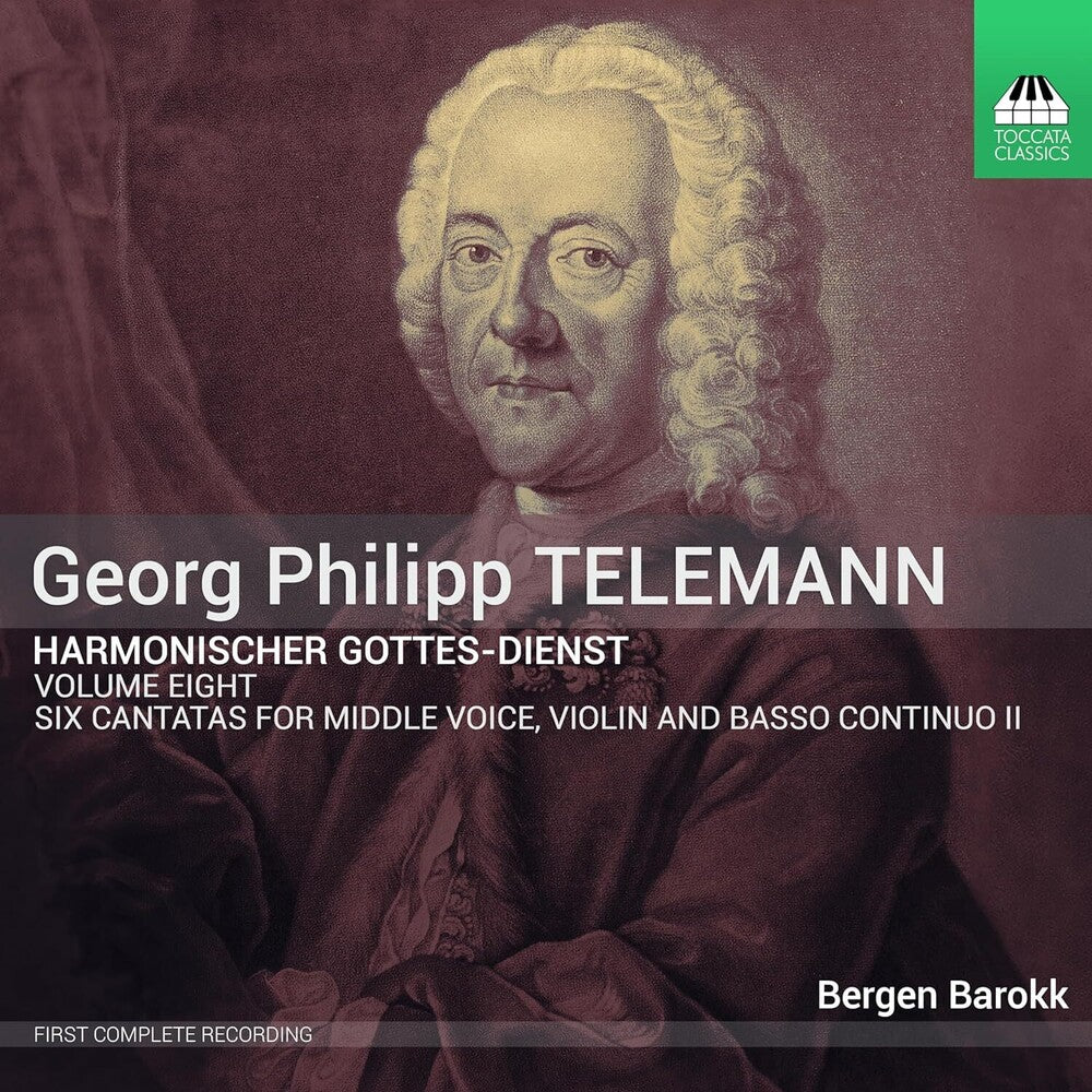 the album cover for Telemann / Eike / Luolajan-Mikkola - Harmonischer Gottes-Dienst, Vol. 8 - Six Cantatas