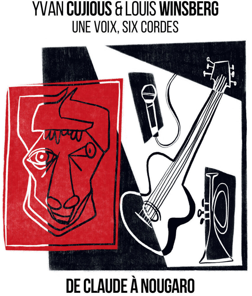 the album cover for Yvan Cujious / Winsberg,Louis - 1 Voix 6 Cordes (Hommage A Claude Nougaro)