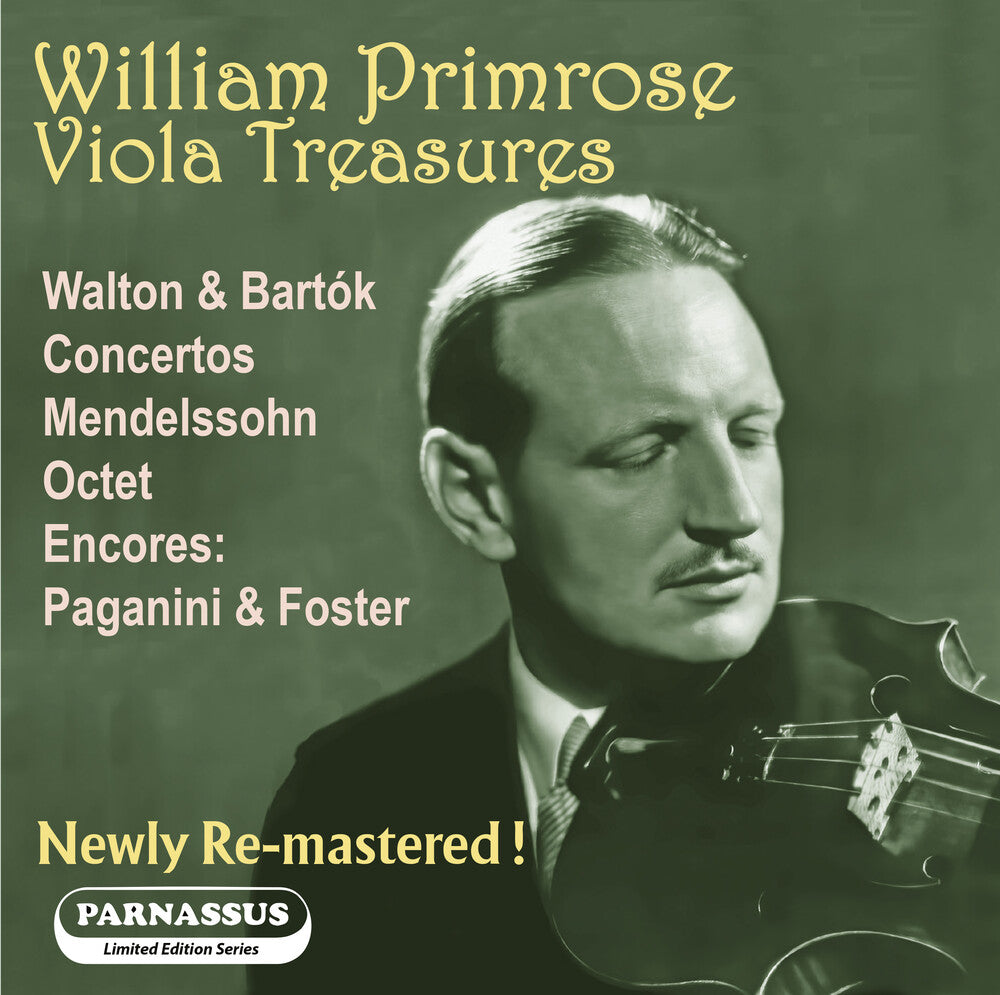 the album cover for WILLIAM PRIMROSE - William Primrose: Viola Treasures
