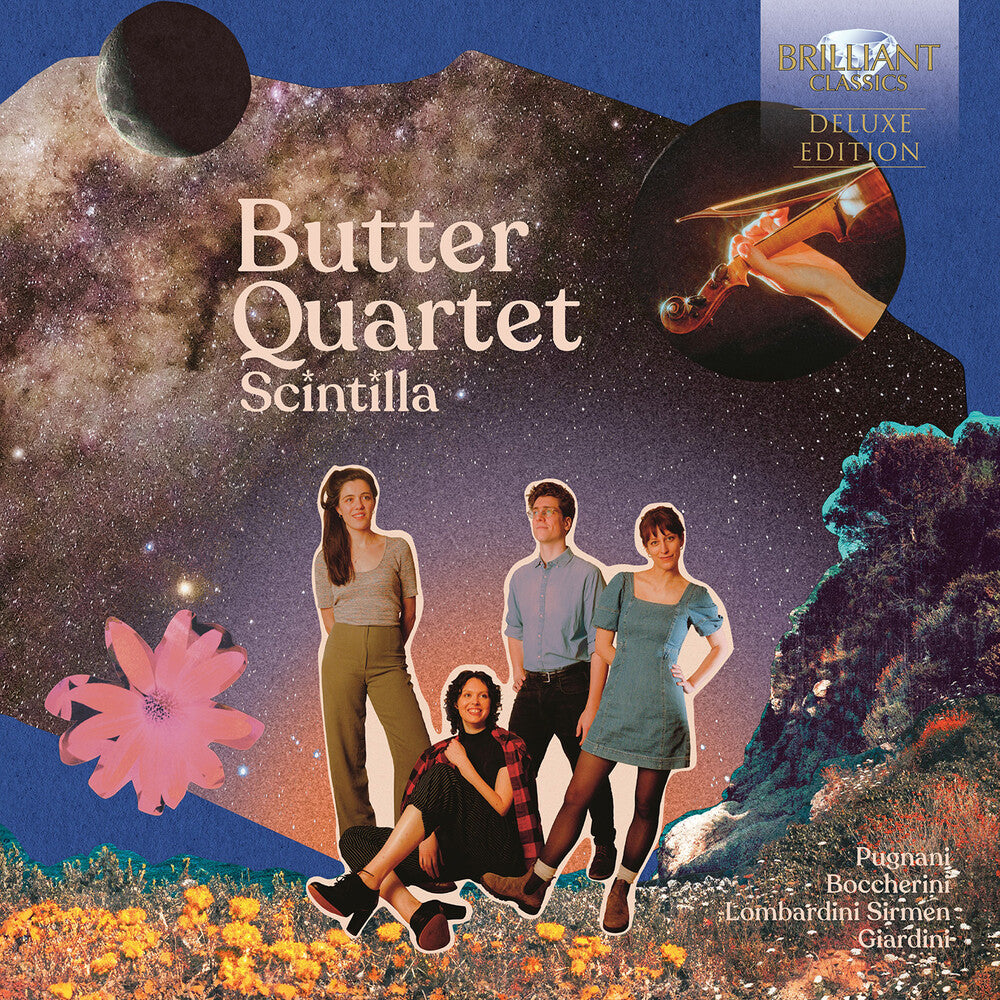 the album cover for Boccherini / Giardini / Butter Quartet - Scintilla - Early Italian String Quartets