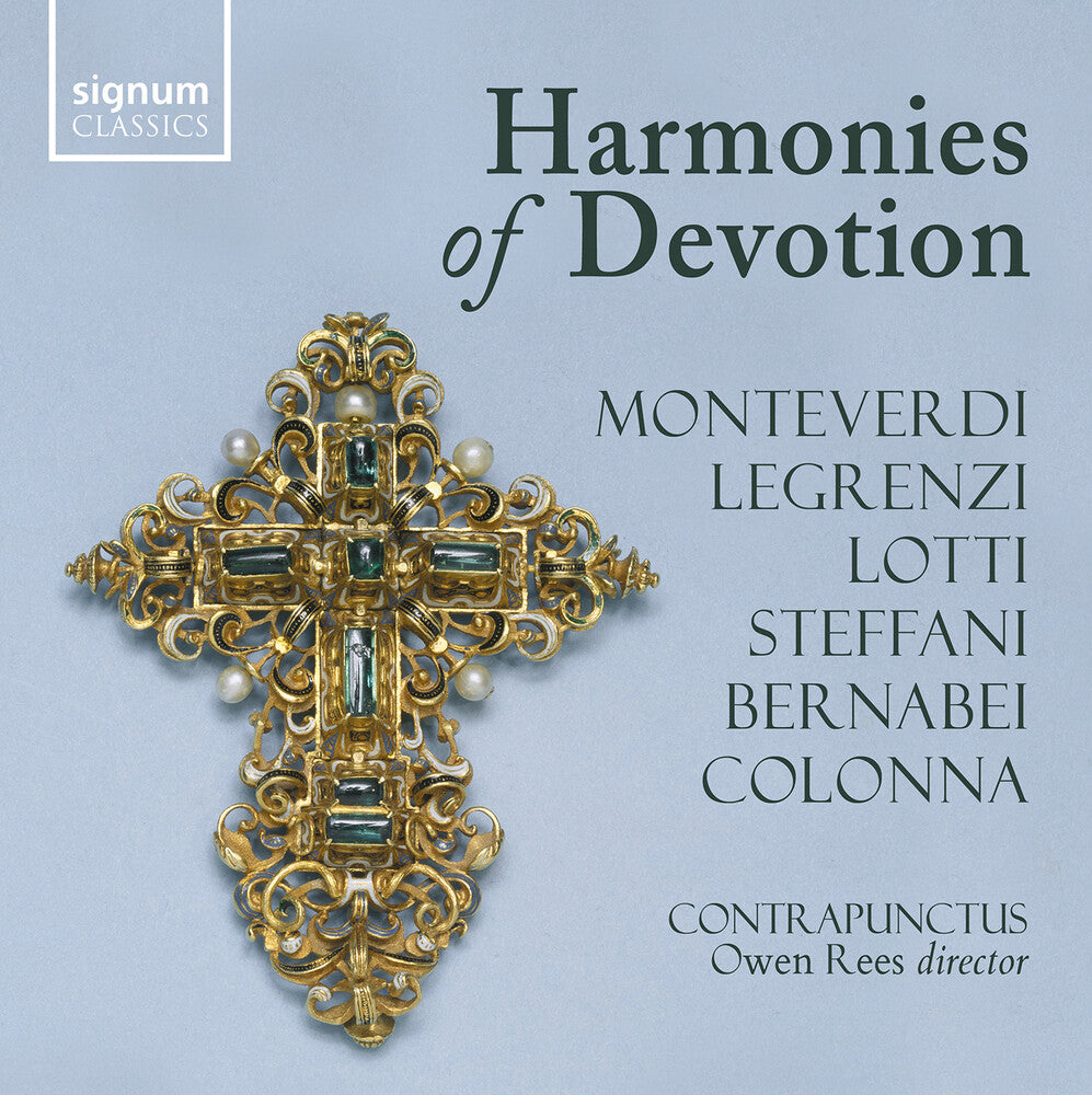 the album cover for Bernabei / Legrenzi / Haworth - Harmonies Of Devotion