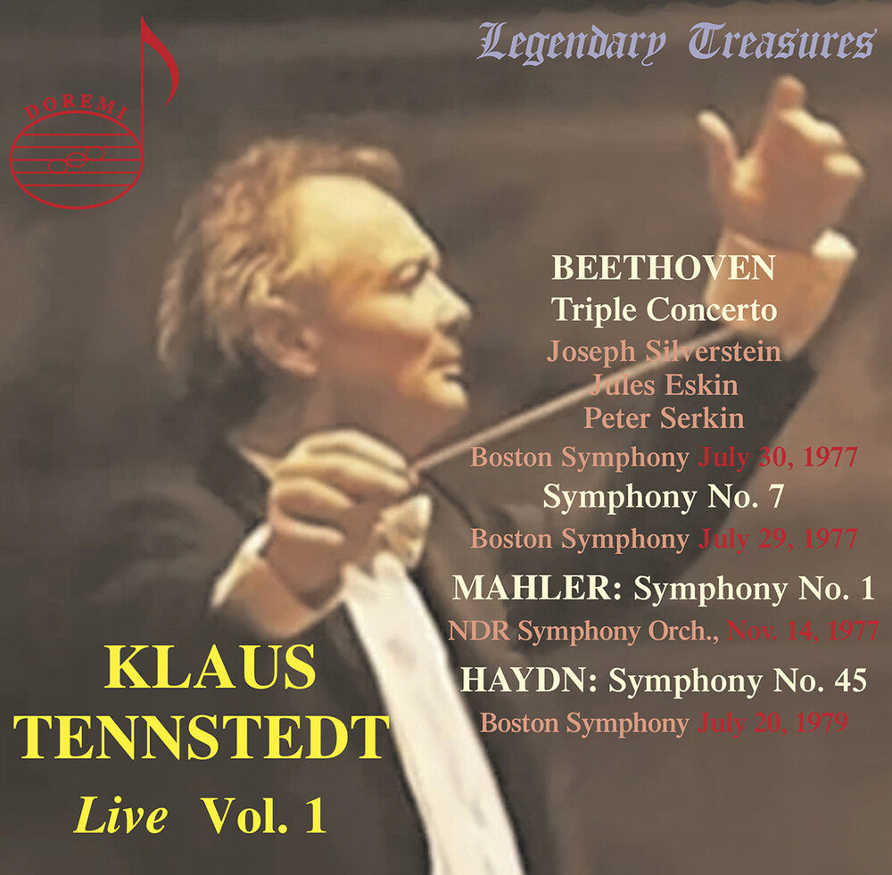 the album cover for Beethoven, L.V. / Silverstein / Boston Symphony - Klaus Tennstedt Live, Vol. 1