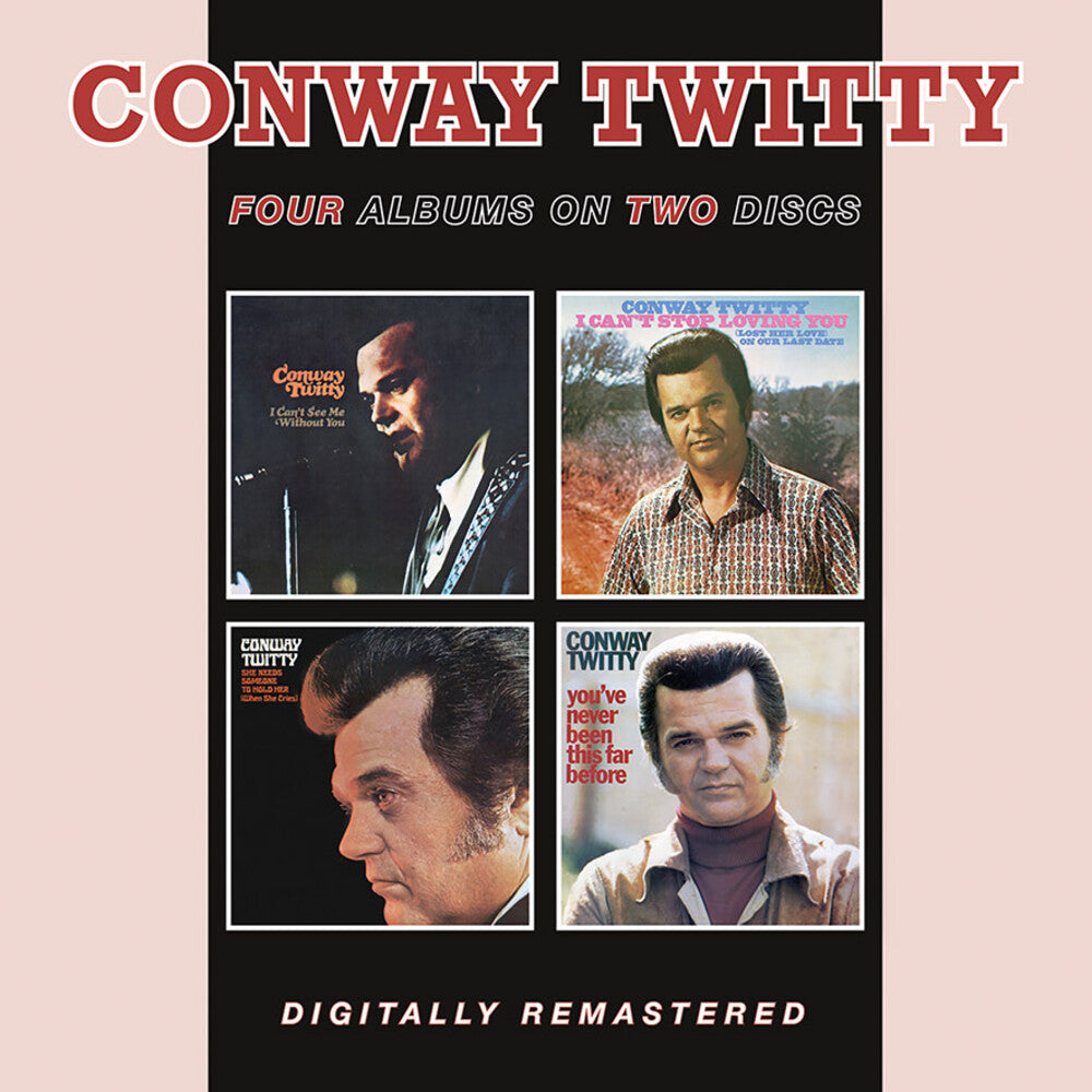 the album cover for Conway Twitty - I Can't See Me Without You / I Can't Stop Loving