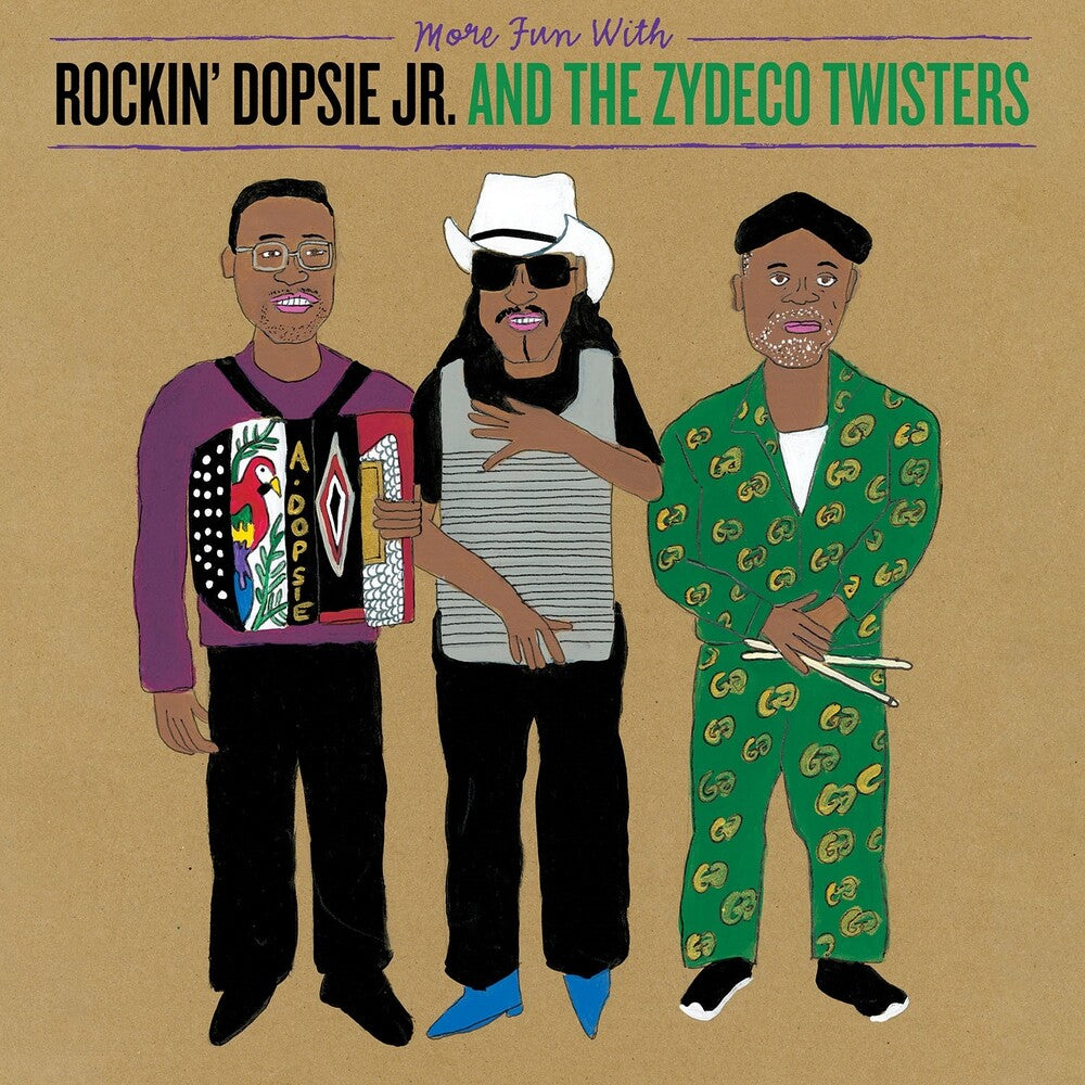 the album cover for Rockin' Dopsie, Jr. & The Zydeco Twisters - More Fun With Rockin' Dopsie, Jr. & The Zydeco Twisters