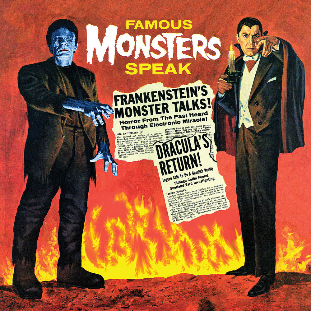the album cover for Gabriel Dell - Famous Monsters Speak