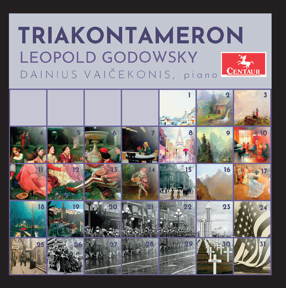 the album cover for Godowsky / Vaicekonis - Triakontameron Suite