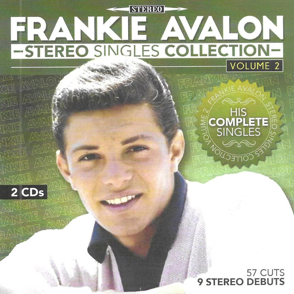 the album cover for Frankie Avalon - Stereo Singles Collection 2