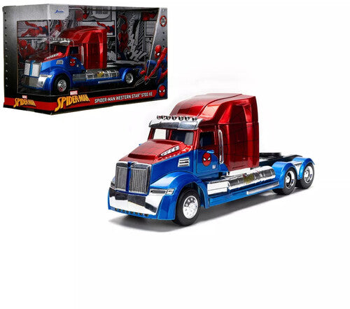 1:24 Hwr Big Rigs - Western Star Spiderman Theme - 1:24 Hwr Big Rigs - Western Star Spiderman Theme - Collectibles