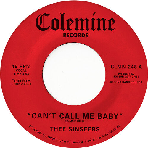 Thee Sinseers - Can't Call Me Baby / Take A Chance - Vinyl Record
