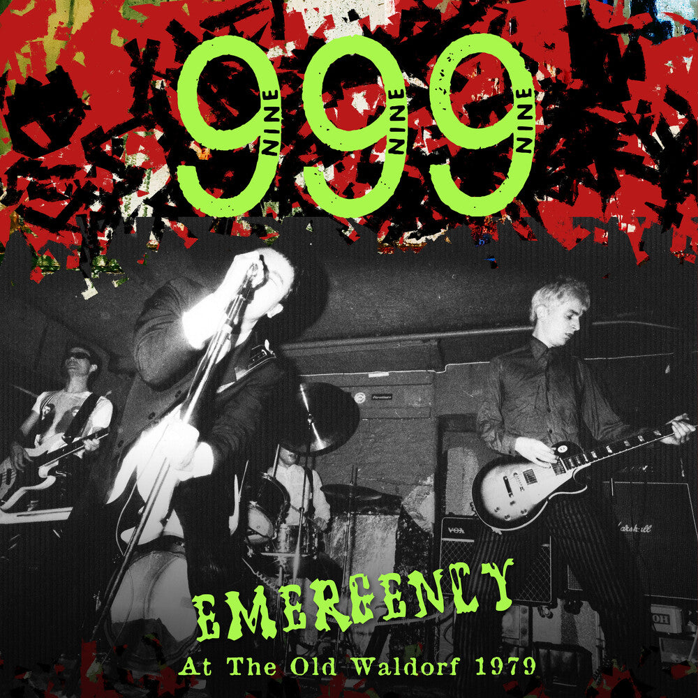 the album cover for 999 - Emergency At The Old Waldorf 1979