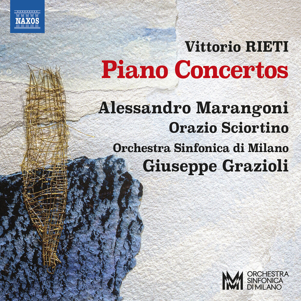 the album cover for Rieti / Marangoni / Orchestra Sinfonica Di Milano - Piano Concertos