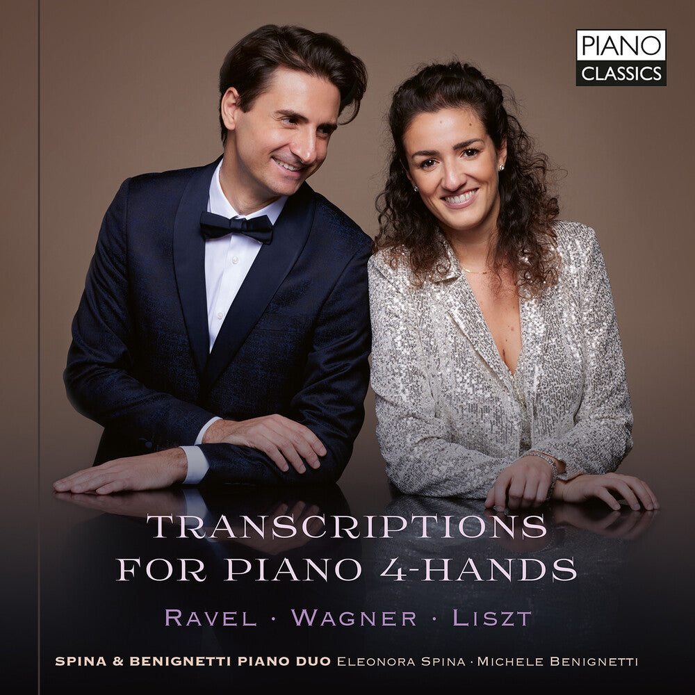 the album cover for Liszt / Wagner / Spina & Benignetti Piano Duo - Transcriptions For Piano 4-Hands