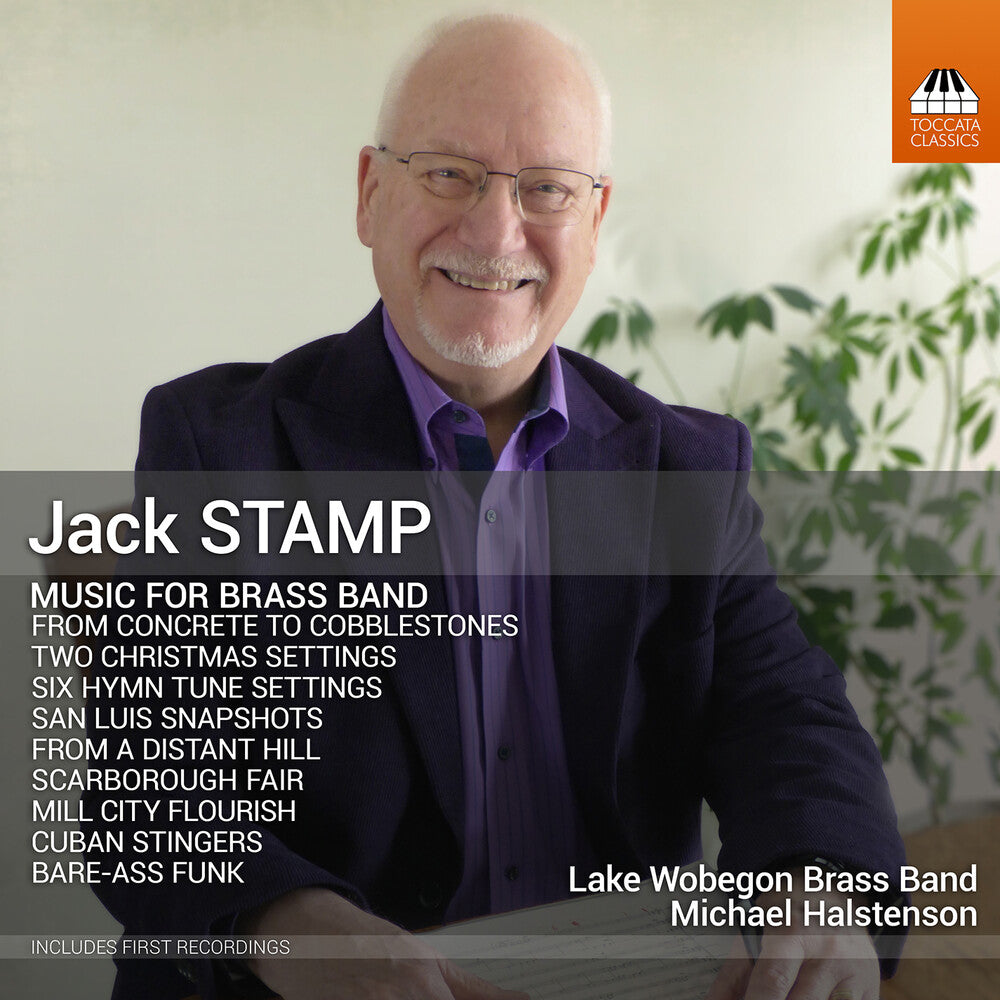 the album cover for Stamp / Eckland / Lake Wobegon Brass Band - Stamp: Music for Brass Band