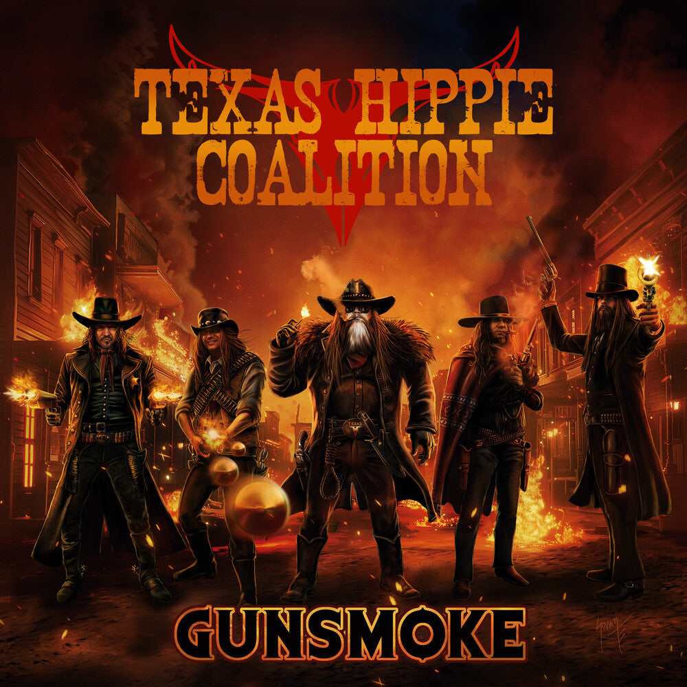 the album cover for Texas Hippie Coalition - Gunsmoke
