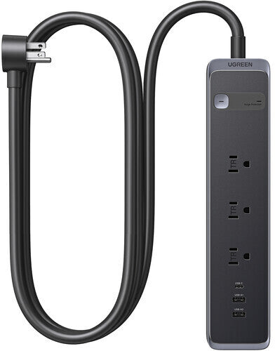 Ugreen 30w 3 Ac Power Strip (2a1c) - Ugreen 30w 3 Ac Power Strip (2a1c) - Computer Accessories