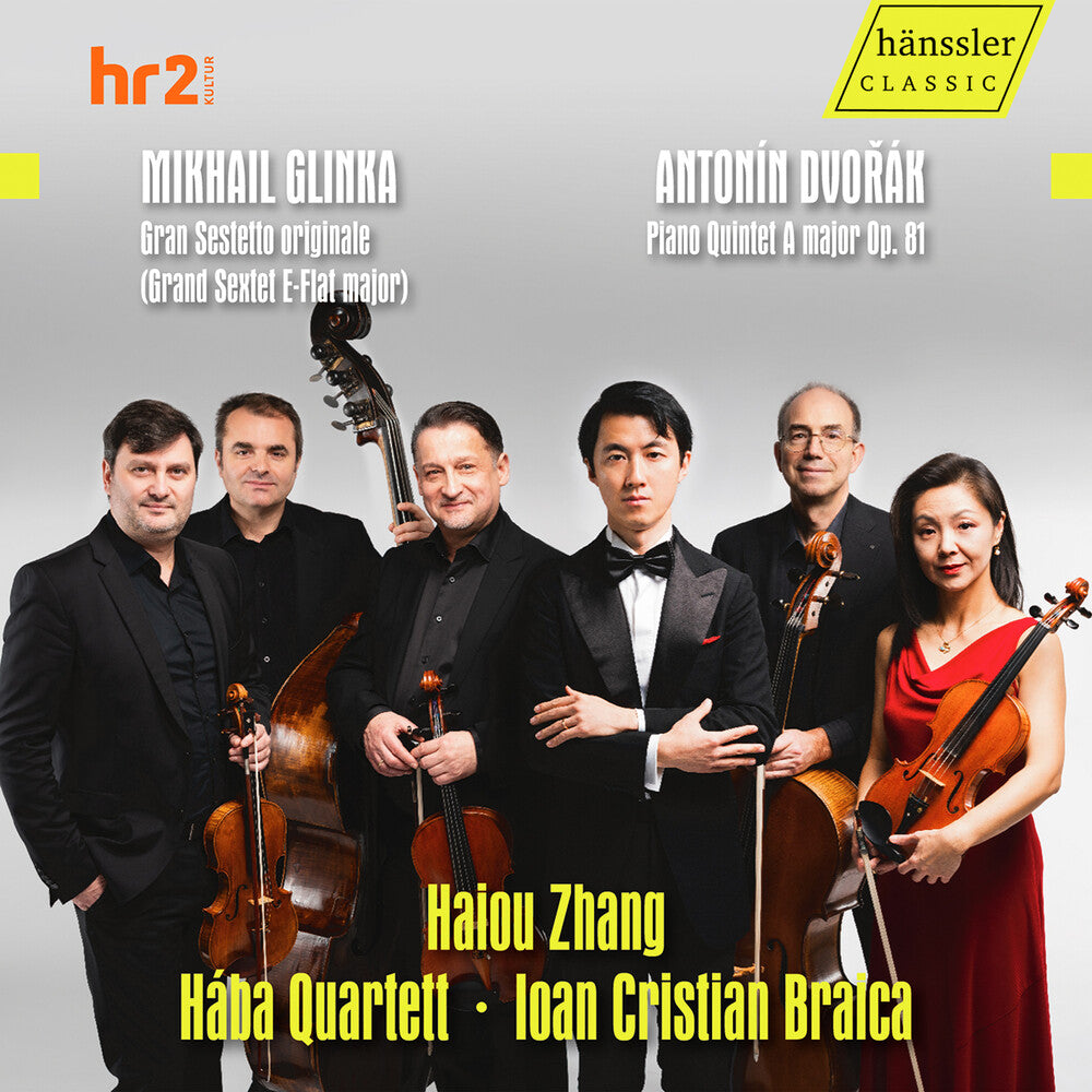 the album cover for Dvorak / Glinka / Haiou Zhang Haba Quartett - Glinka: Grand Sextet E-Flat Major Dvorak: Piano