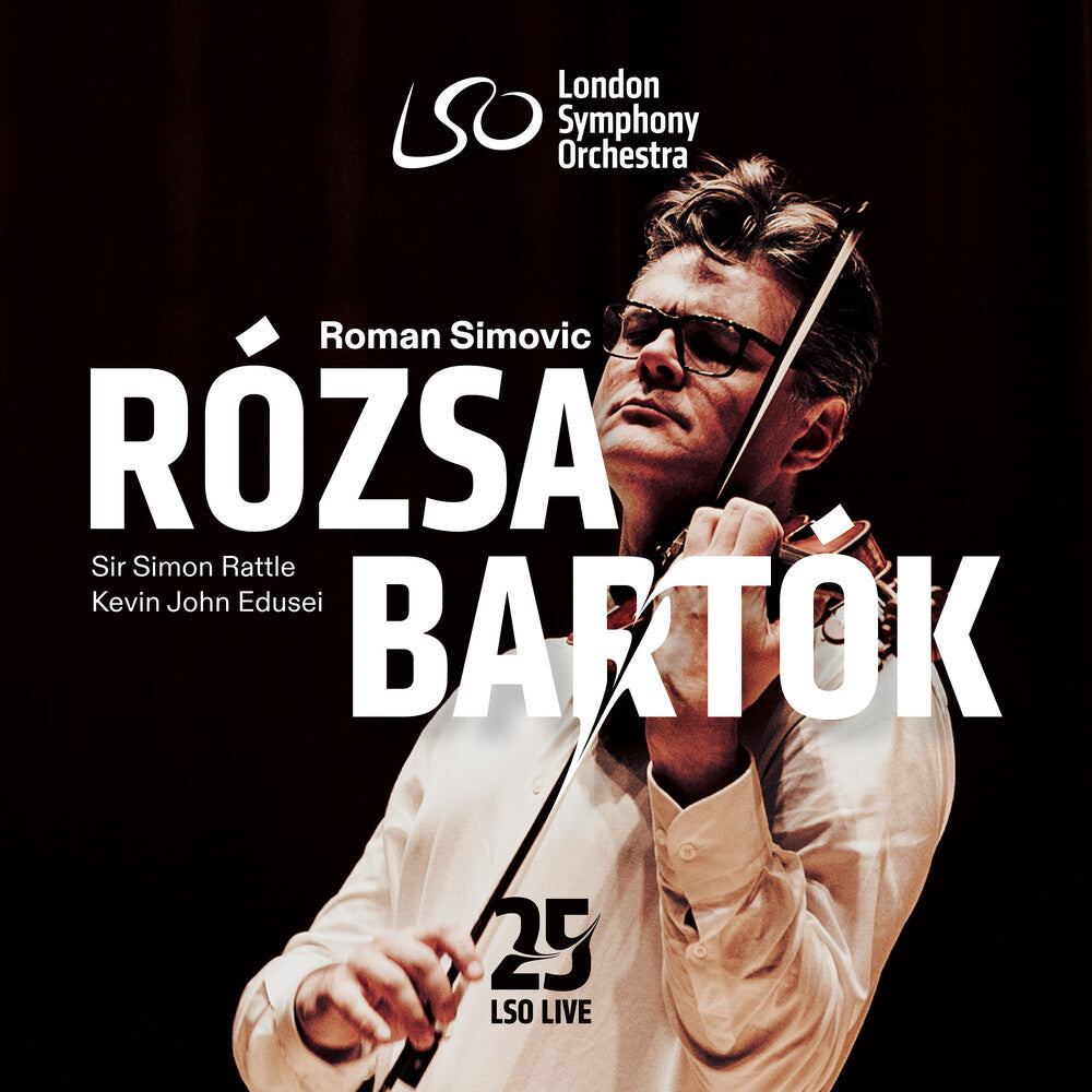 the album cover for Roman Simovic - Rozsa: Violin Concerto Bartok: Violin Con No. 2