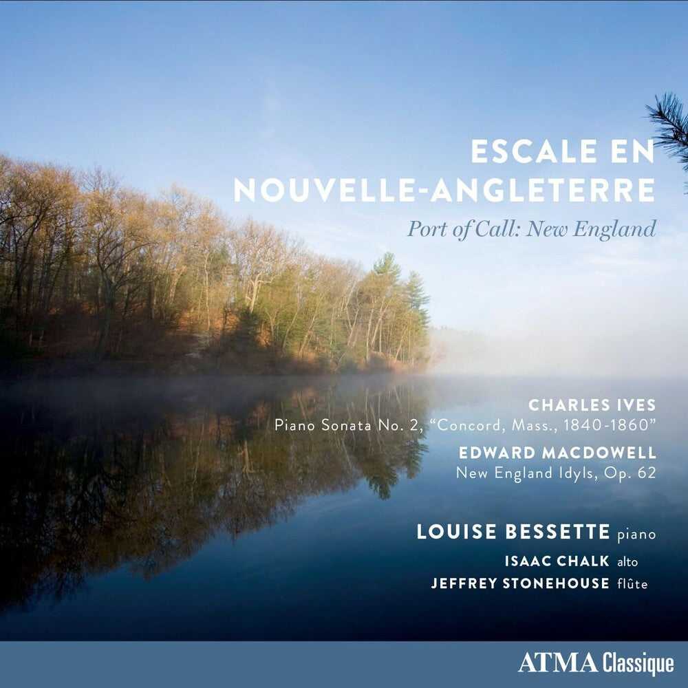 the album cover for Louise Bessette / Chalk,Isaac / Stonehouse,Jeffrey - Escale En Nouvelle-Angleterre (Can)