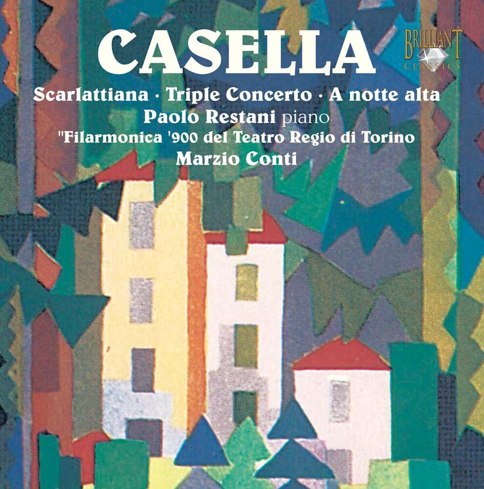 the album cover for Alfredo Casella - Works For Piano & Orchestra (Uk)