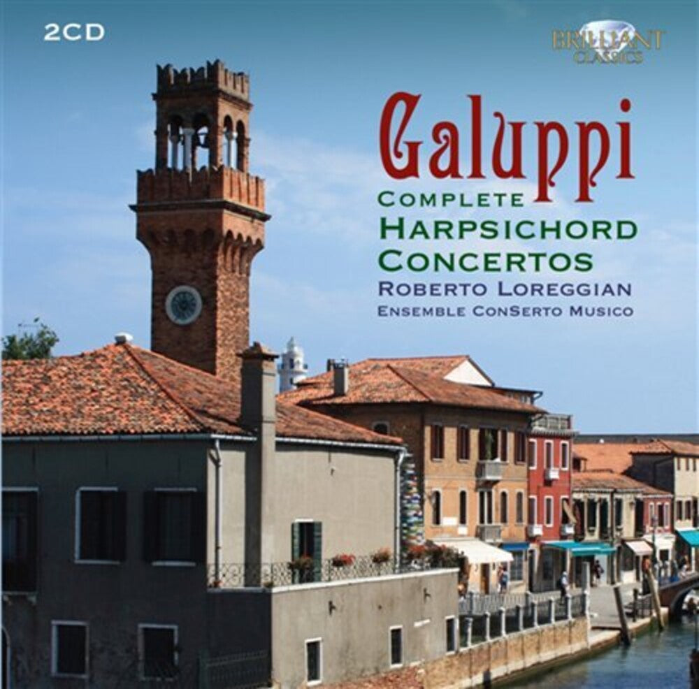 the album cover for Ensemble ConSerto Musico - Galuppi: Complete Harpsichord Concertos