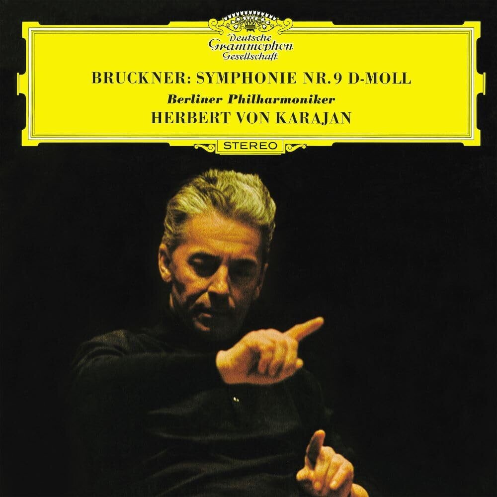 the album cover for Bruckner / Karajan, Herbert Von - Bruckner: Symphony No. 9 - SHM-SACD