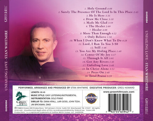 Stan Whitmire - Unfailing Love Music CD