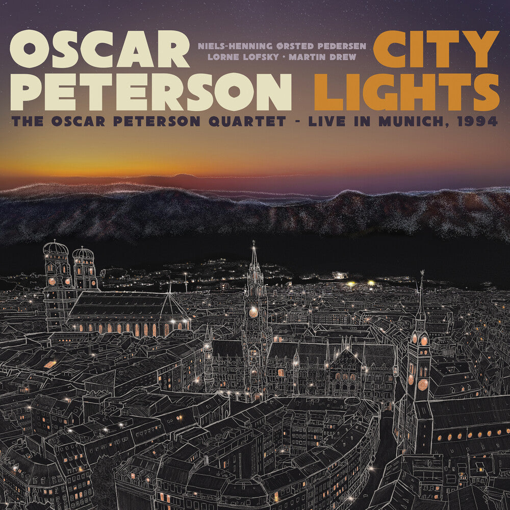 the album cover for Oscar Peterson - City Lights: The Oscar Peterson Quartet Live In
