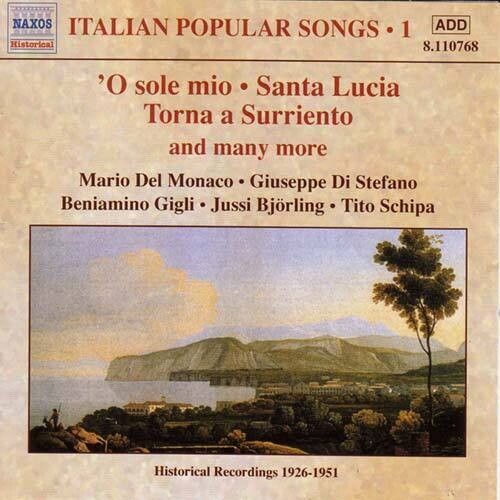 Italian Popular Songs - Vol. 1 - Music CD