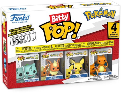 Bitty Pop Pokemon - Bitty Pop Pokemon Bulbasaur 4pack - Collectibles
