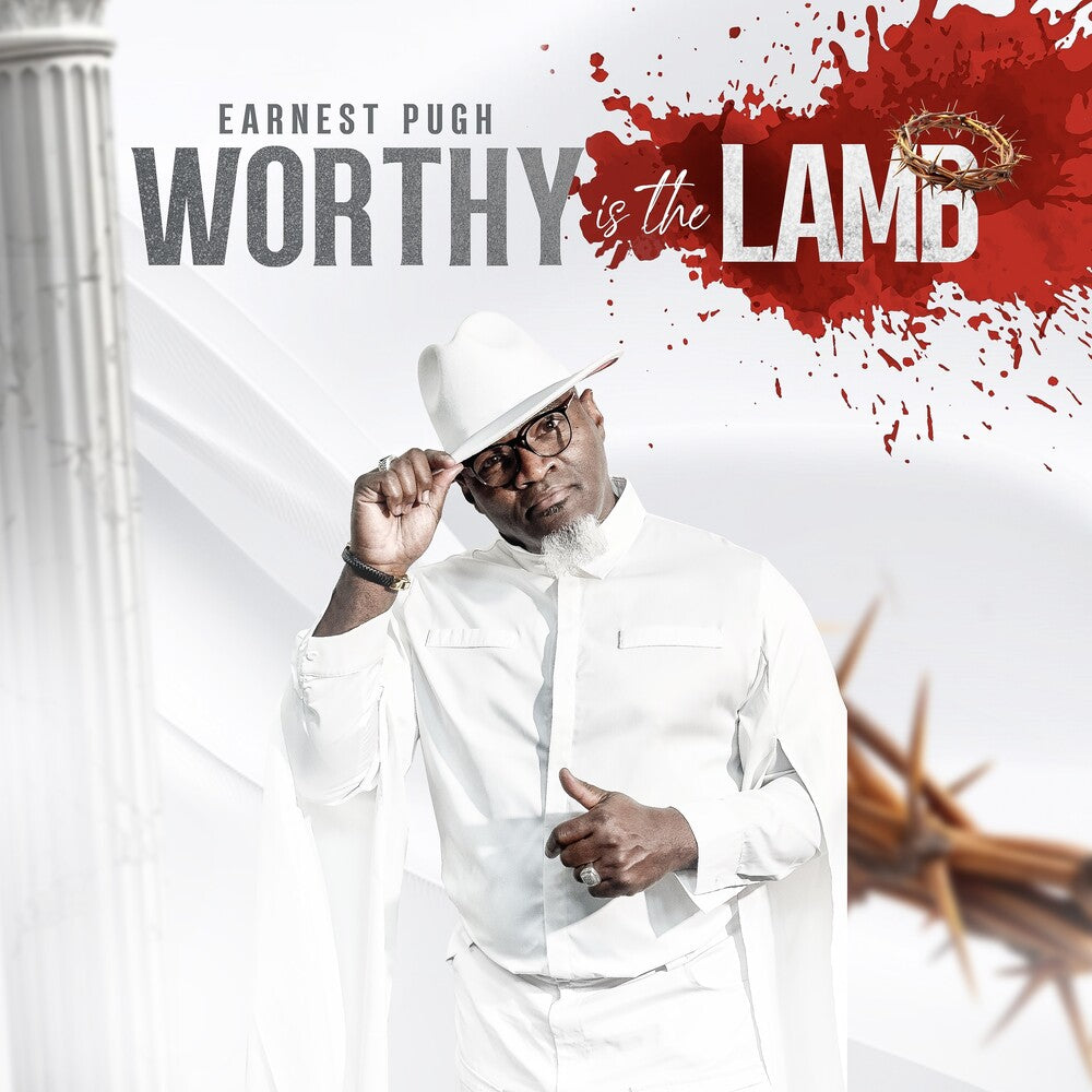 the album cover for Earnest Pugh - Worthy Is The Lamb