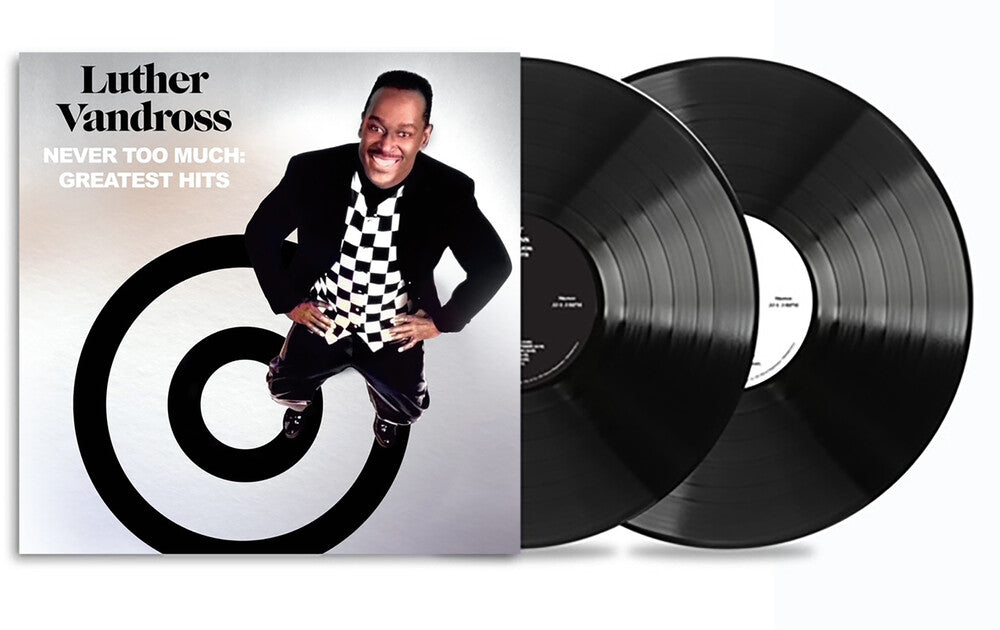 the album cover for Luther Vandross - Never Too Much: Greatest Hits