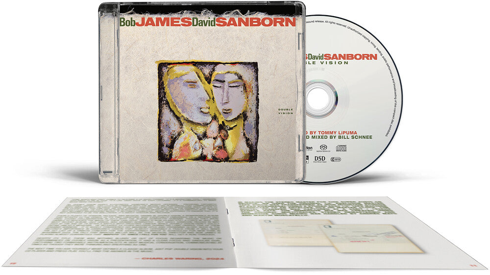 the album cover for Bob James / Sanborn,David - Double Vision (Hybr)