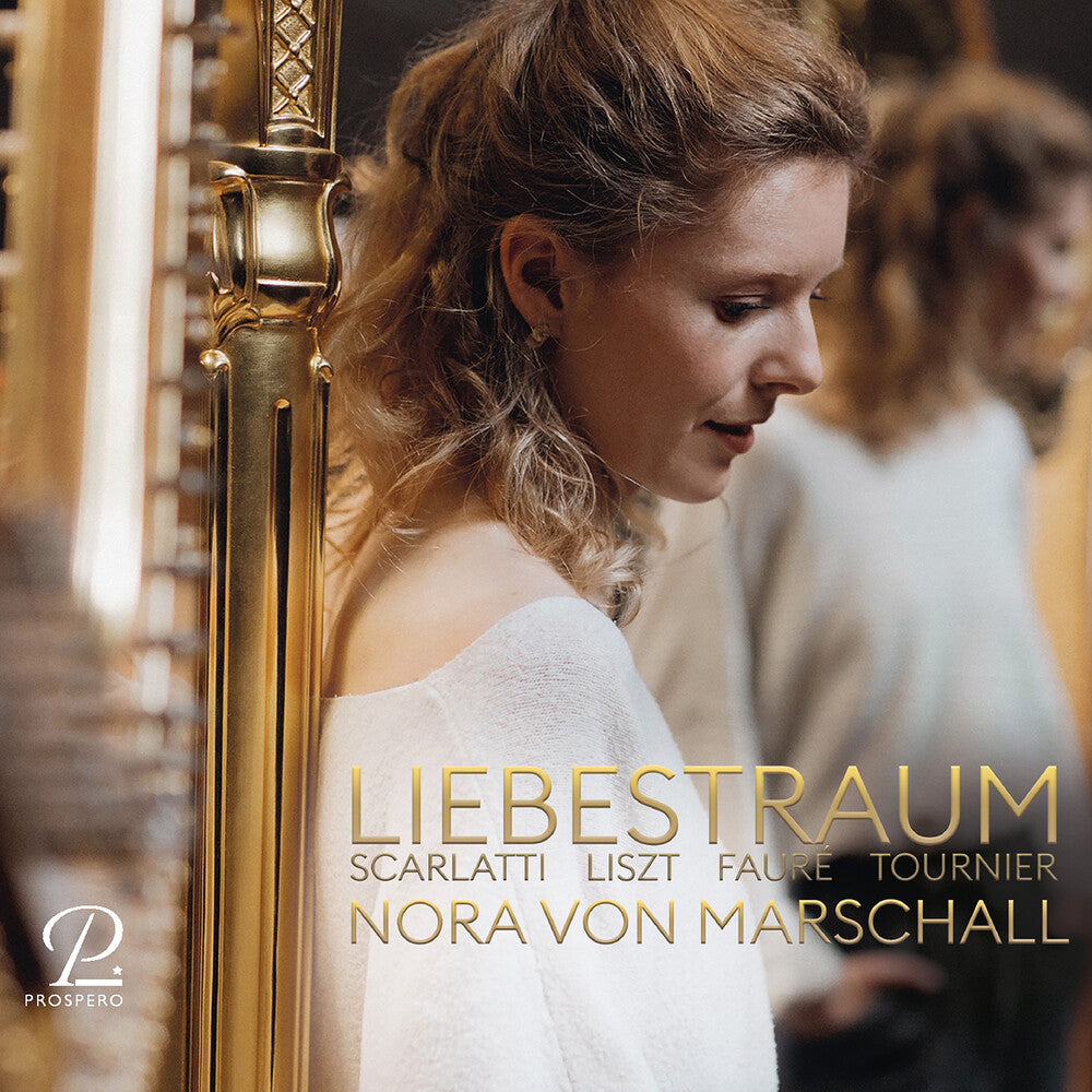the album cover for Nora Marschall Von - Liebestraum - Works For Harp