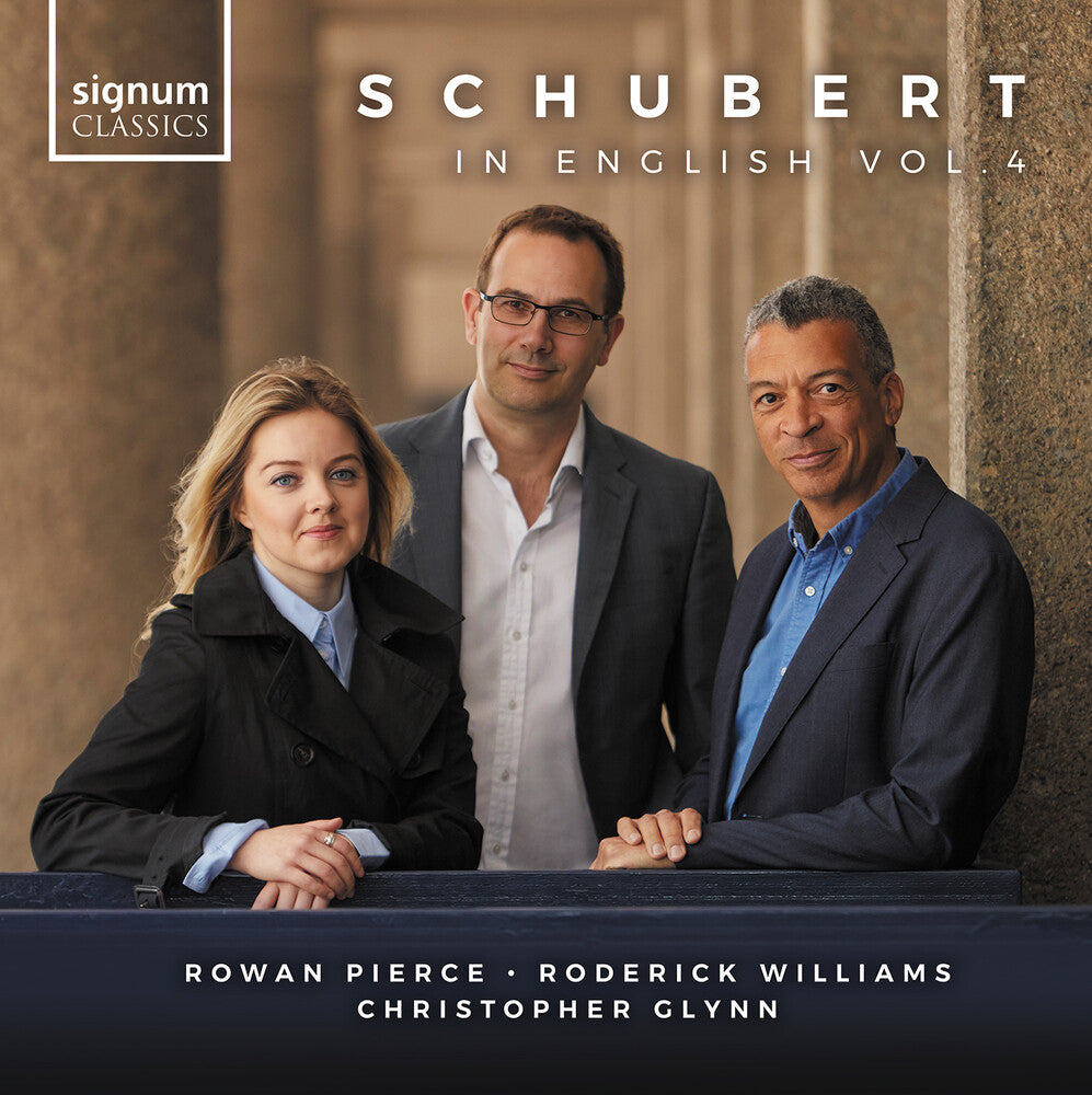 the album cover for Schubert / Williams / Glynn - Schubert In English Vol. 4