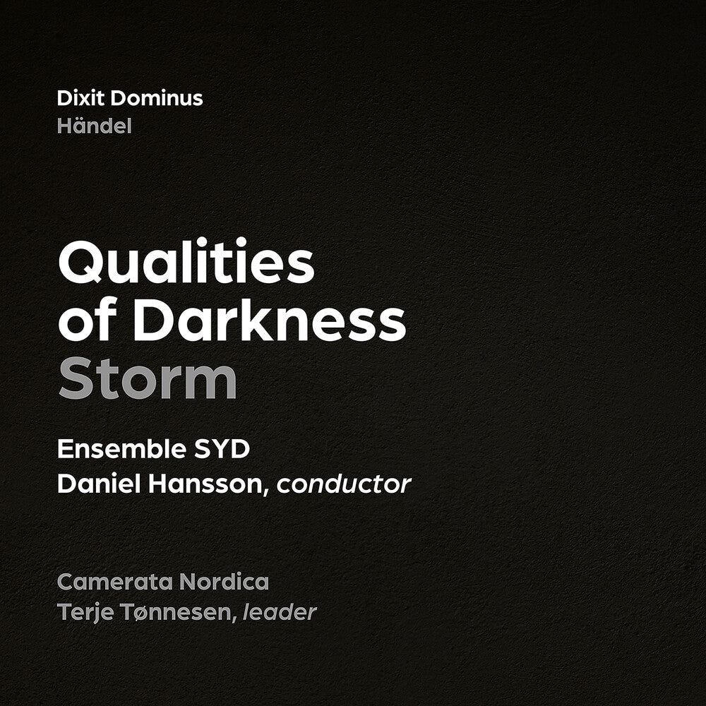 the album cover for Tonnesen / Ensemble Syd / Nordica - Qualities Of Darkness