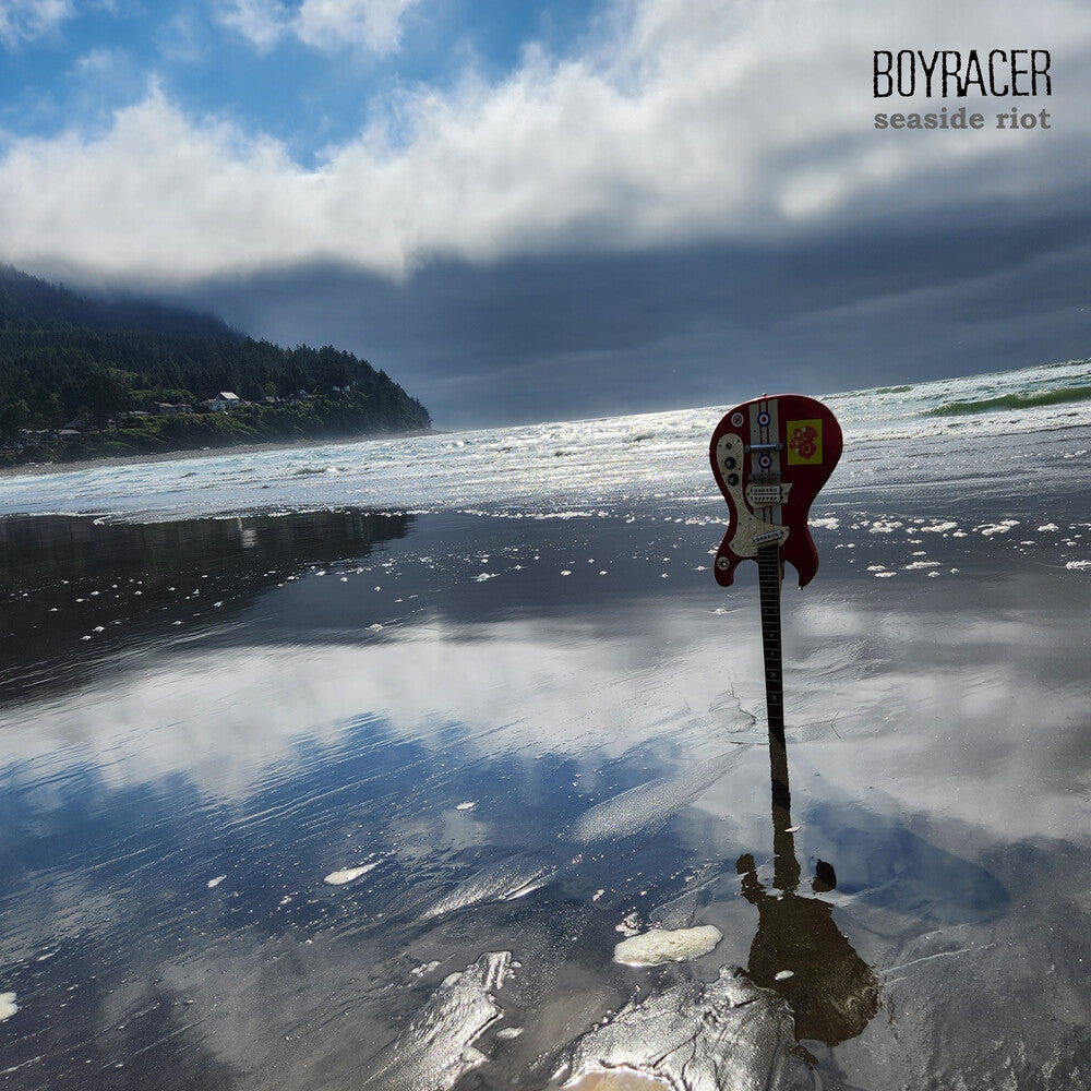 the album cover for Boyracer - Seaside Riot