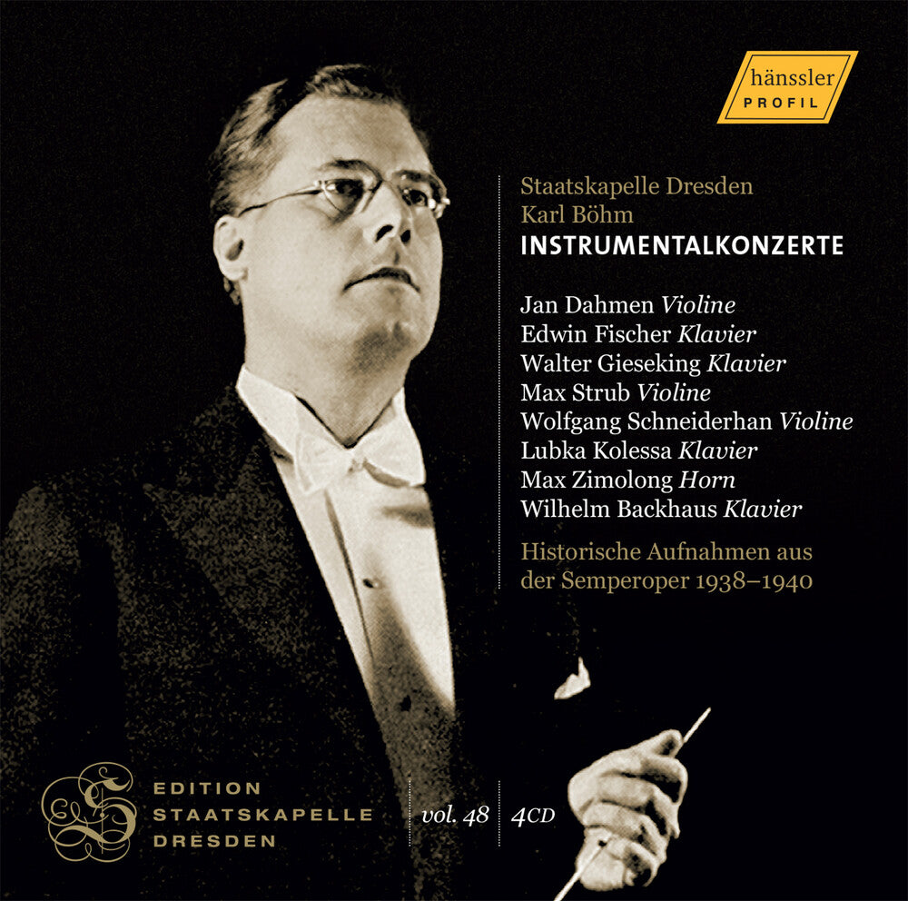 the album cover for Bohm / Brahms / Mozart / Fischer - V48: Edition Staatskapelle