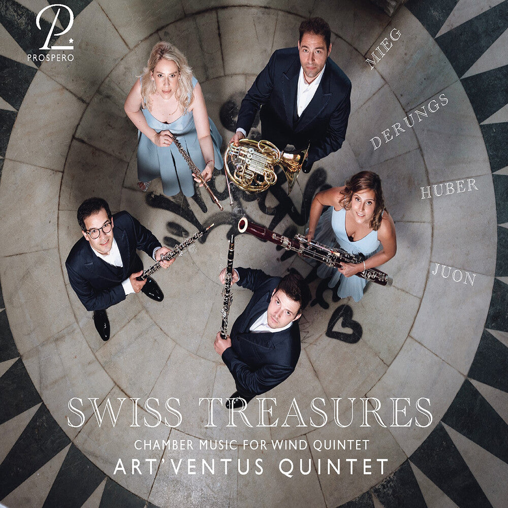 the album cover for Mieg / Huber / Art Ventus Quintet - Swiss Treasures