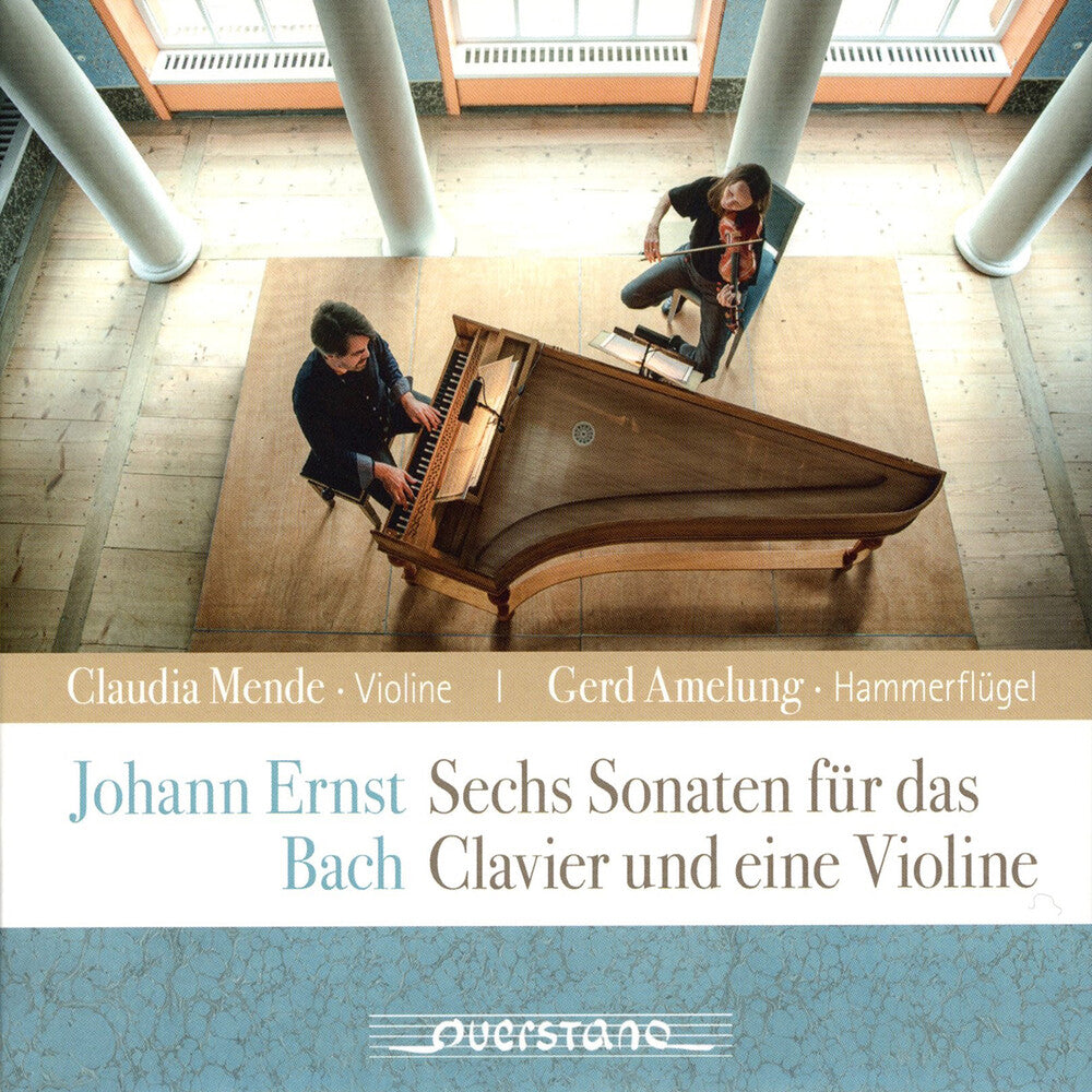 the album cover for J Bach .E. / Mende / Amelung - Six Sonatas For Violin & Piano