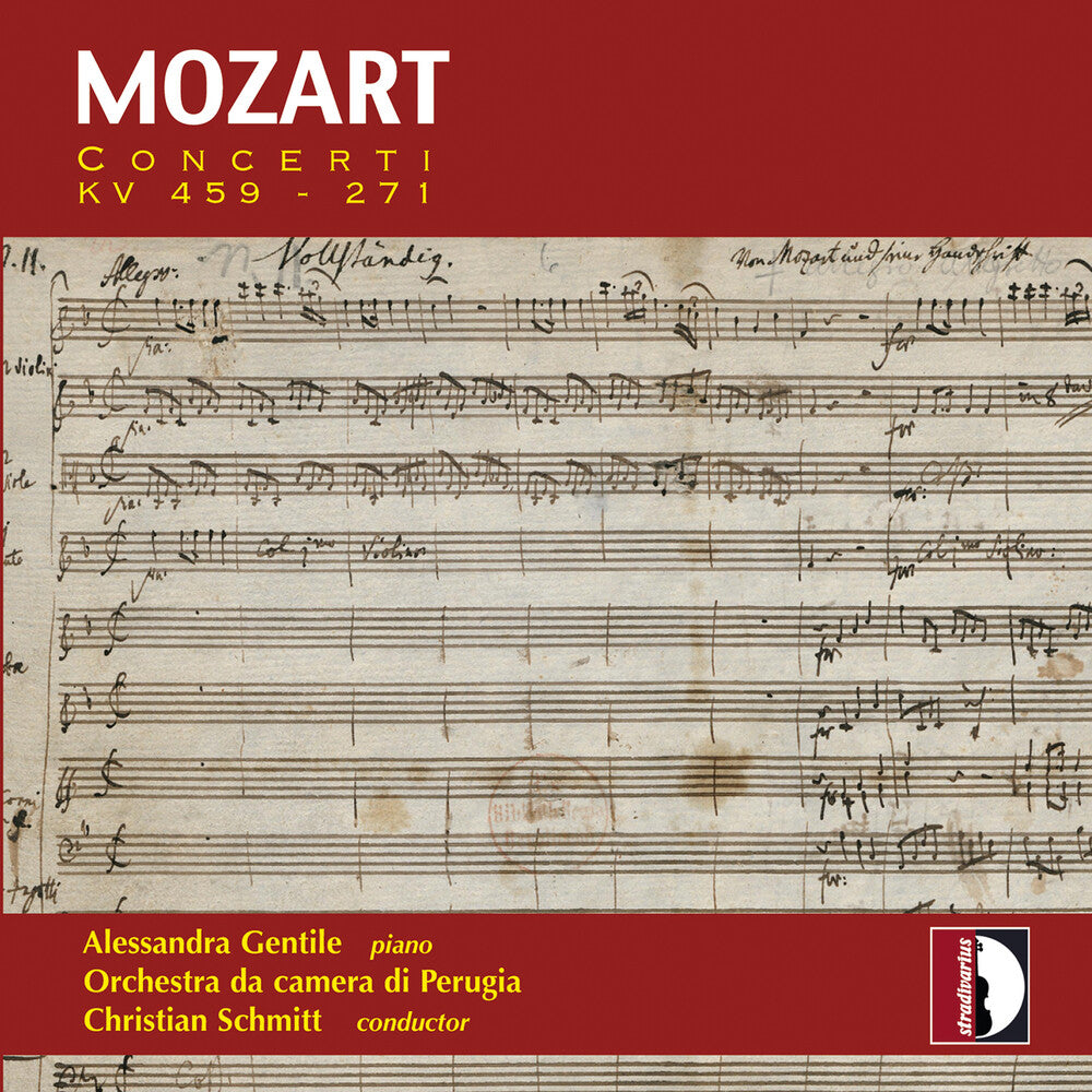 the album cover for Mozart / Gentile / Orchestra Da Camera Di Perugia - Concerti Kv 459-271