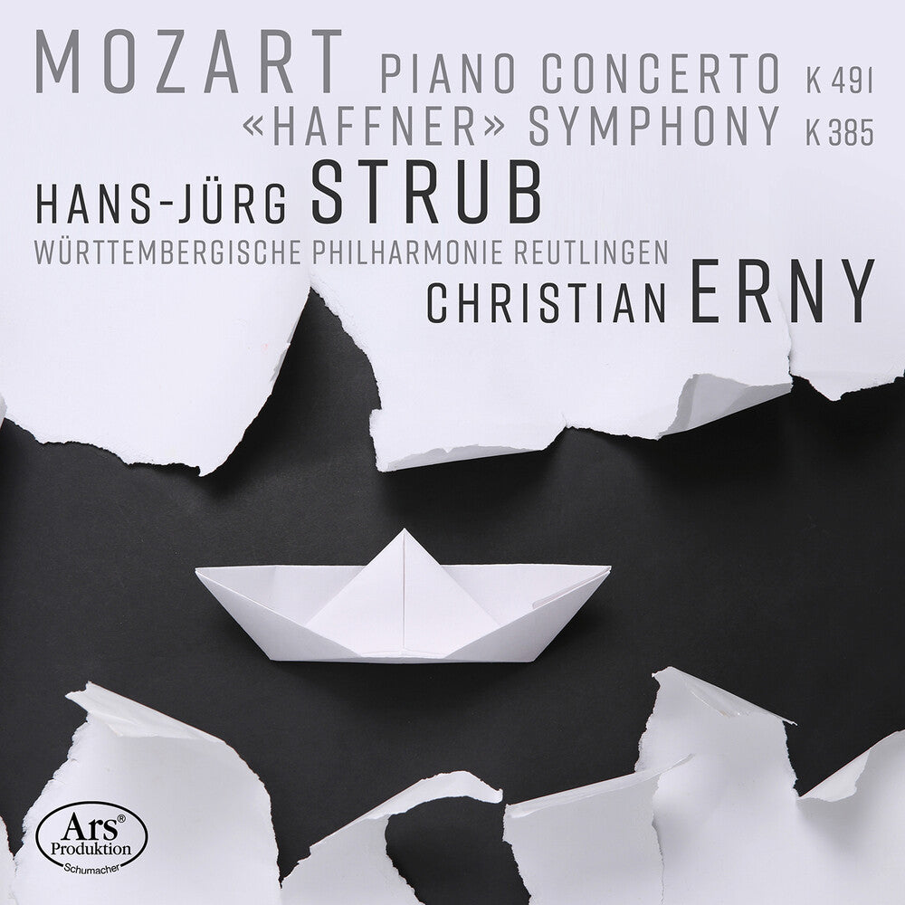 the album cover for Mozart / Erny / Wurttembergische Philharmonie - Symphony No. 35 Haffner Piano Concerto No. 24