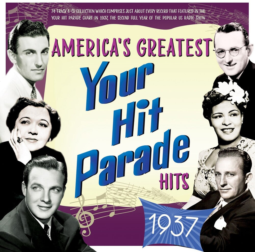 the album cover for America's Greatest Your Hit Parade Hits 1937 / Var - America's Greatest Your Hit Parade Hits 1937 / Var