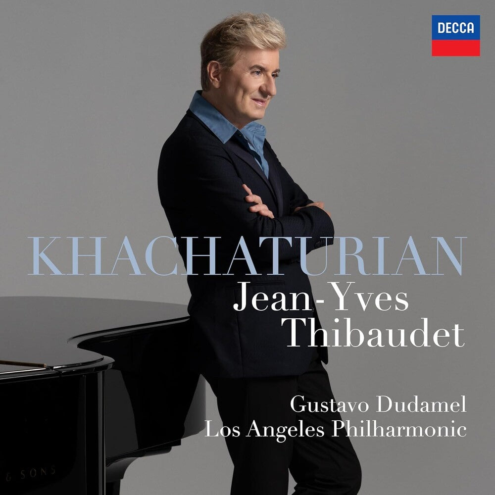 the album cover for Jean Thibaudet -Ives / Dudamel / Los Angeles Phil - Khachaturian: Piano Concerto