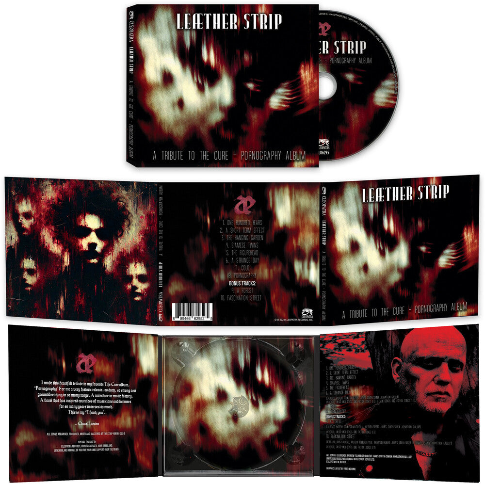 the album cover for Leather Strip - Tribute To The Cure - Pornography Album