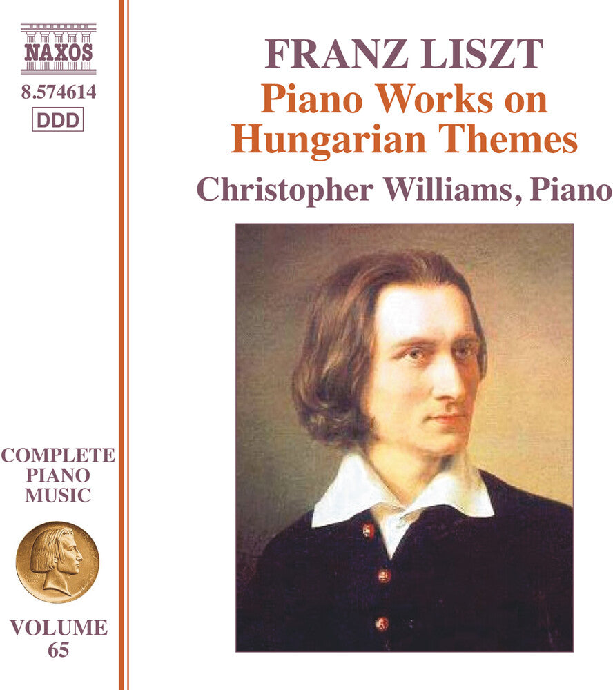 the album cover for Liszt / Williams - Complete Piano Music, Vol. 65 - Piano Works