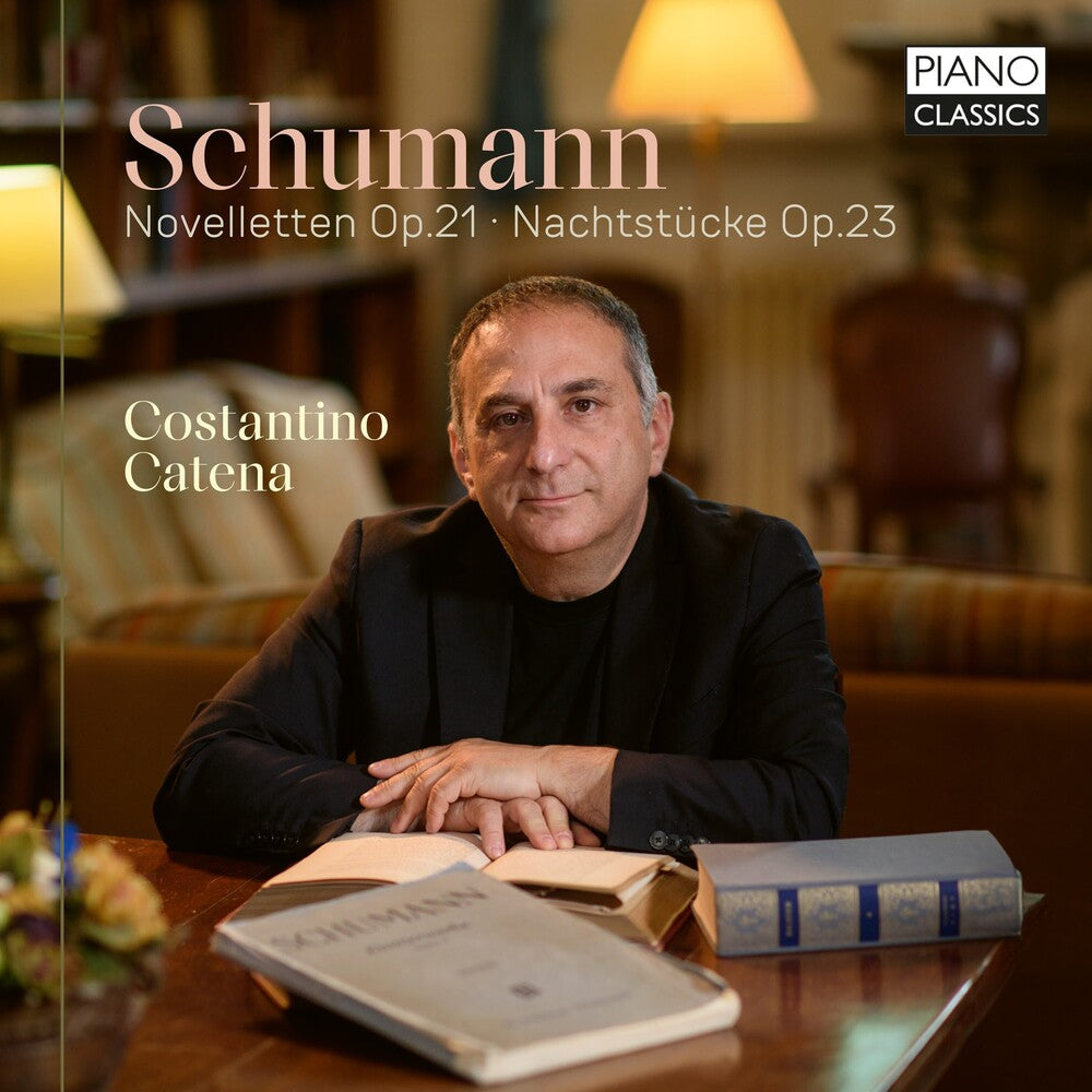 the album cover for Schumann / Catena - Novelletten Op. 21 Nachtstucke Op. 23