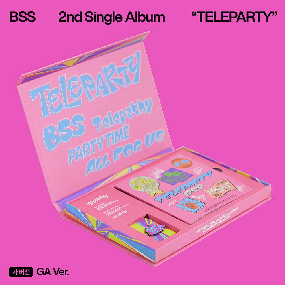 the album cover for Bss (Seventeen) - BSS 2nd Single Album 'TELEPARTY' (GA Ver.)
