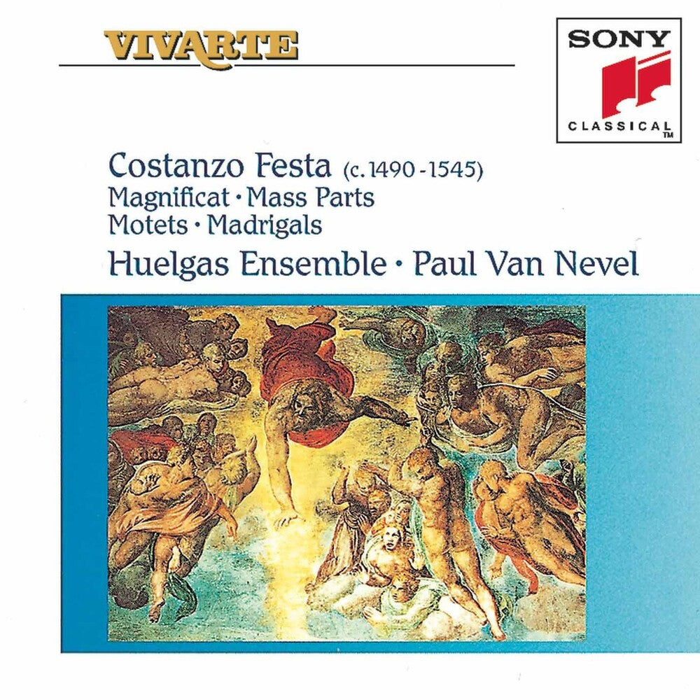 the album cover for Festa / Nevel / Huelgas Ensemble - Magnificat / Mass Parts / Motets